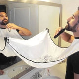 Beard Catcher Apron Bib for Men – No-Mess Shaving Cape with Suction Cups (UK Bestseller!)