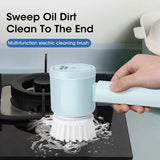 Cordless Electric Rotary Scrubber – 5-in-1 Rechargeable Cleaning Tool