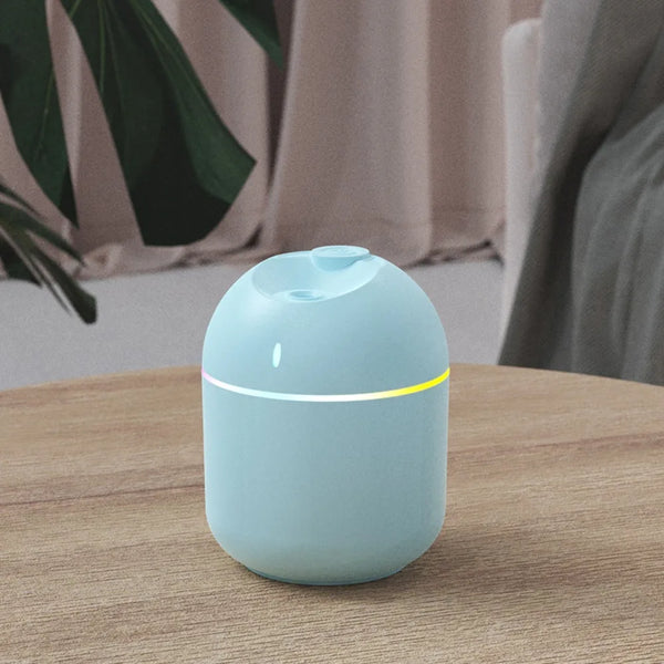 USB Cool Mist Humidifier – LED Night Light & Aroma Diffuser (270ML)