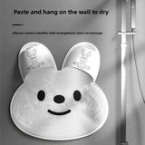 Rabbit Silicone Foot Scrubber – Non-Slip Exfoliating Shower Massage Mat (30/45CM)