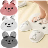 Rabbit Silicone Foot Scrubber – Non-Slip Exfoliating Shower Massage Mat (30/45CM)