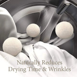 Naturally Soft Clothes with Reusable Wool Dryer Balls