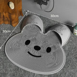 Rabbit Silicone Foot Scrubber – Non-Slip Exfoliating Shower Massage Mat (30/45CM)