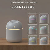 USB Cool Mist Humidifier – LED Night Light & Aroma Diffuser (270ML)