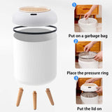Automatic Smart Trash Can – Motion Sensor Touchless Bin for Kitchen & Bathroom (8L, Waterproof, Odour-Sealed, UK)