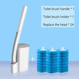 Disposable Toilet Brush – Long Handle & Replaceable Heads