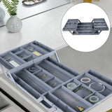 3-Tier Folding Drawer Organiser – Expandable Storage for Jewellery, Makeup & Sundries (UK)