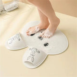 Rabbit Silicone Foot Scrubber – Non-Slip Exfoliating Shower Massage Mat (30/45CM)