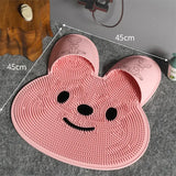 Rabbit Silicone Foot Scrubber – Non-Slip Exfoliating Shower Massage Mat (30/45CM)
