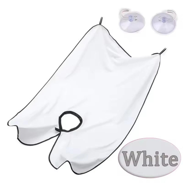 Beard Catcher Apron Bib for Men – No-Mess Shaving Cape with Suction Cups (UK Bestseller!)