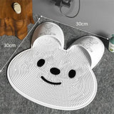 Rabbit Silicone Foot Scrubber – Non-Slip Exfoliating Shower Massage Mat (30/45CM)