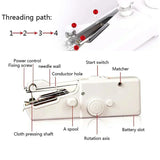 Portable Handheld Sewing Machine UK – Mini Cordless Stitcher for Clothes, Fabrics & Quick Repairs