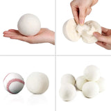 Naturally Soft Clothes with Reusable Wool Dryer Balls