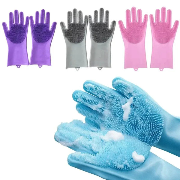 UK #1 Silicone Dishwashing Gloves – Scrub Faster, Stay Dry