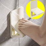 No-Drill Bathroom Footstool with Suction Cup – Shower Foot Rest & Massage Tool