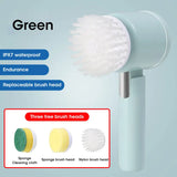 Cordless Electric Rotary Scrubber – 5-in-1 Rechargeable Cleaning Tool
