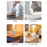 USB Cool Mist Humidifier – LED Night Light & Aroma Diffuser (270ML)