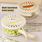 Foldable Veggie Basket – 3-in-1 Kitchen Strainer & Storage | UK Best-Seller